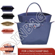 CBS Felt Insert Bag Fits For Longchamp Handbag Liner Bag Organize Cosmetic Bag Felt Cloth Makeup Bag Support Handbag lining Travel Portable Insert Purse Bags