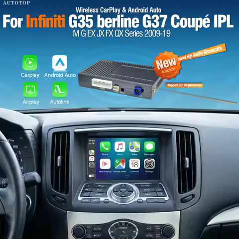 AUTOTOP Wireless CarPlay Car Upgrade decoder for Infiniti G35 berline G37 IPL coupé MirrorLink Aux G