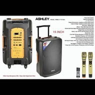 Speaker Portable Wireless Ashley IR600 15inch Bluetooth Original