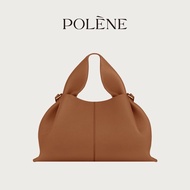 Polene Polenn Number Nine-Camel Lychee Pattern Cowhide Cloud Bag Portable Messenger Bag415621