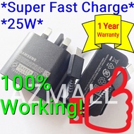 (25W) ORIGINAL Super Fast Charging Adapter EP-TA800 Type C PD Cable Set SAM(SUNG) Note 20 Ultra 10 l