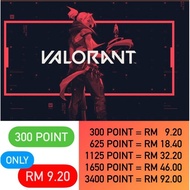 ⚔️VALORANT⚔️POINT🛡300 POINT ⚠️ONLY RM 9.20‼️🛡