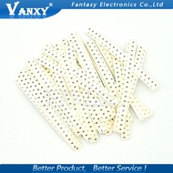 33valuesX20pcs=720pcs 0603 1ohm-10Mohm SMD Resistor Kit Assorted Kit 1% component diy samples kit ne