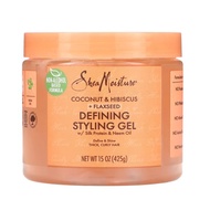 Shea Moisture, Defining Styling Gel, Coconut & Hibiscus + Flaxseed, 15 oz (425 g)