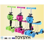SYH Scooter Children 3 Wheel.Kids Scooter Beetle,Toddler Scooter