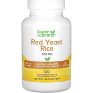 Super Nutrition Red Yeast Rice, 600 mg, 120 Veggie Capsules