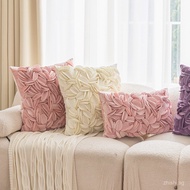 3D Floral Throw Pillow Case 45x45cm Home Decorative Pillow Cover Soft Cushion Cover Sofa Couch Bed L