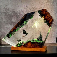 QINGZHI | ไฟกลางคืนเรซินสไตล์โบฮีเมียนสร้างสรรค์