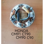 HONDA CM91 CT90 K0 CM90 C90  NOS GENUINE ALTERNATOR STATOR COIL ASSY MADE IN JAPAN