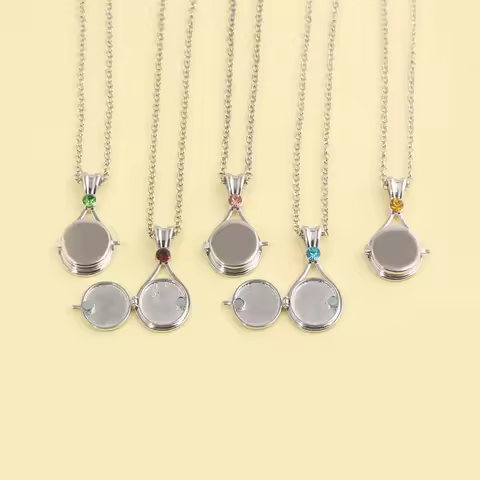 Fashionable H2O Mermaid Openable and Closable Pendant Necklace Creative H2O Shell Women's Jewelry Gi