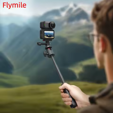 Tripod for DJI OSMO NANO Portable Extendable Selfie Stick Handle Grip Desktop Tripod with 1/4" Screw