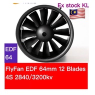 EDF 64mm Motor 12 blades 4S version -FlyFan