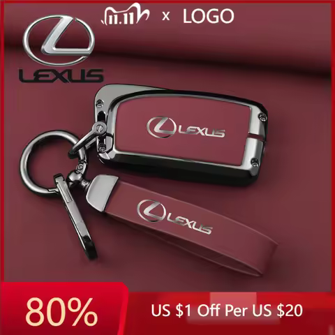 2026 Hot Interior Stickers Leather Car Key Case Cover For Lexus IS ES CT200H NX LX 250 300 350 450H 