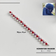 Pearl Flower Mask Hook B73 - Hijab Mask Connector