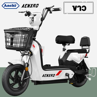 ANCHI จักรยานไฟฟ้า 48V12AH รถไฟฟ้า ผู้ใหญ่  electric bike แบตเตอรี่ที่ถอดได้ มีกระจกมองหลังไฟหน้า-หลังไฟเลี้ยว