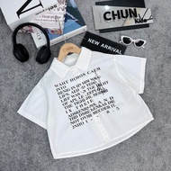 SMC02 - Korean rough SM shirt FOR KIDS with stars hide and seek under the words WAHT HOHOS...- H887