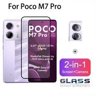 2 In 1 Poco M7 Pro 5G Tempered Glass Screen Protector For Xiaomi Poco F7 M6 Pro Ultra 4G 5G Camera L