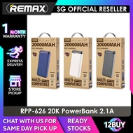[PRE-ORDER] Remax Multi Compatible 20000mAh Powerbank 2.1A RPP-626 White Blue Grey