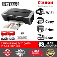 CANON PIXMA E470 / E410 All-In-One Printer with 1 Set Cartridge PG-47& CL-57