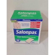 HISAMITSU SALONPAS PAIN RELIEVING PATCH - NO LIDOCAINE ( 140 PATCHES / 7.2cm x 4.6cm )