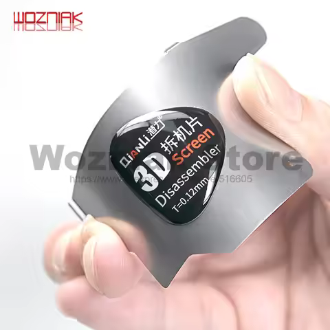 QIANLI 3D Dismantling Ultrathin steel sheet LCD screen Pry Slice Shave Black Glue Metal Card for IPH