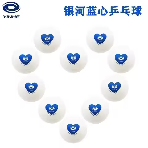 50/100PCS YINHE 40+ Seamed Table Tennis Balls ABS New Material Blue Heart Durable New Ping Pong Ball
