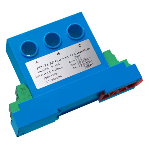 KXT43I-8 3 Phase AC Current Sensor 0-50A 0-30A 0-25A 0-10A 0-5A Current Transmitter 4-20mA 0-10V 0-5