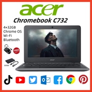 acer c732 chromebook4GB RAM,32GB SSD,up to 320GB HDD laptop gaming murah with Play Store