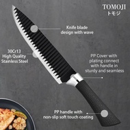 Tomoji Pisau Dapur Set - 6 pcs Kitchen Knife Set - Black Kitchen Knife