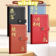 WITAKEY Couple Saving Money Notebook, Large Capacity PU 100 Days Envelope Challenge Binder, Waterpro