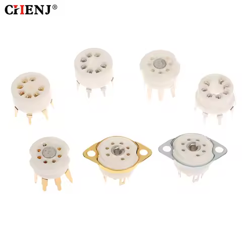 1PCS 6X4 6Z4 EZ90 EF95 6AU6 6J4 EF94 6J2 6J1 6C4 6AV6 6AQ5 Tube Socket For 7Pin B7G Vaccum Tube Ampl