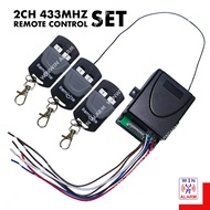 REMOTE CONTROL 2CH 433MHz AUTOGATE ( RECEIVER / REMOTE CONTROL ) CASA ASIA