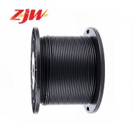 1 Core 3 Steel / 1 Steel Fiber Optic Cable 1km 1000m Pure Black Wire OutdoorFTTH Drop Cable Wire