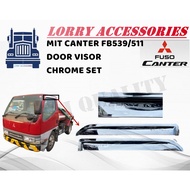 MIT CANTER FB639/511 DOOR VISOR CHROME SET