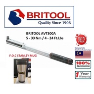 Britool AVT300A Torque Wrench 5 - 33 Nm / 4 - 24 Ft.Lbs (NEW & ORI BRITOOL)