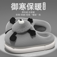 bedroom slippers men slippers slippers for women Furry Cotton Slippers - Comfortable Confinement Sho