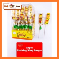 Shaking King Burger / Trembling King Hamburger Soft Candy Lollipop 大汉堡软糖棒棒糖 (20 stick) kids birthday