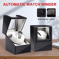 Carbon Fiber Motor Shaker Watch Winder Holder Automatic Winding Luxury Watches Storage Boxes