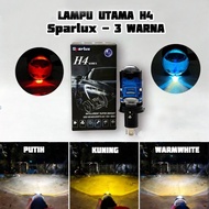 MERAH Sparlux ALL WEATHER - H4 LED Socket Headlight - RED, 3-COLOR