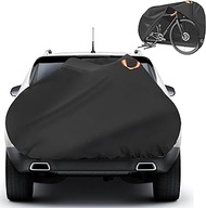 600D Oxford Bike Cover for Transport 1 Bike on Rack - Tear-resistant Outdoor Bike Covers for 1 Bikes on Rear Bike Rack Transport Waterproof Bicycle Covers for Single Bike on Car Hitch Travel Storage