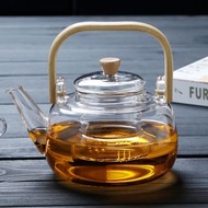 竹把提梁茶壺高硼硅透明玻璃可電陶爐加熱花草茶壺定制家用煮茶壺846961