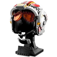 MINISO SpaceShip รุ่น Building Block 75276 Space Wars TIE Fighter Pilot หมวกกันน็อกสถาปัตยกรรมการศึก