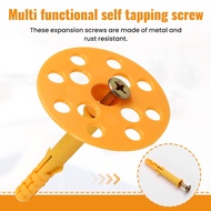 Yours MO-50pcs Self-Tapping Screws Kit Expansion Screws Tips Wall Anchors and Screws for Drywall M8x