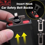 Audi Car Safety Belt Buckle Insert Hook Alloy Seat Belt Alarm Silencer With Hook Design For A3 8l 8Y