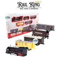 Mutiaratoys Train Rail King 4 Carriage No.1901-2