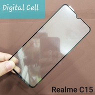 LAYAR REALME C15 TEMPERED GLASS GORILLA FULL GLUE SCREEN PROTECTOR