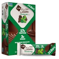 Nugo Slim Dark Chocolate Mint, 18g Vegan Protein, 3g Sugar, 6g Fiber, Low Net Carb, Keto Friendly, G