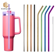 0.6cm/0.8cm/1cm Straw for Stanley² Tumbler Cup Big Mac Thermos Cup SUS 304 Stainless Steel Reusable 