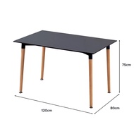 (JIJI.SG) EAMES Rectangular Dining Table (120CM/ 140CM) (SELF ASSEMBLY) - Dining Table /  Rectangula