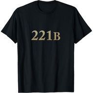 Men's cotton T-shirt Sherlock Holmes Books 221B Baker Street T Shirt